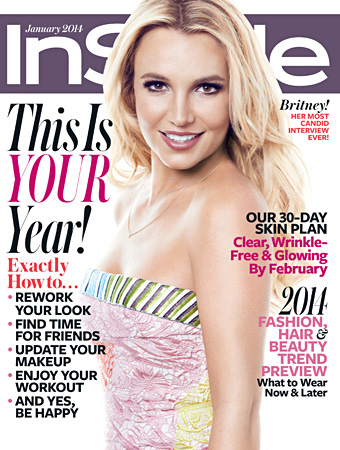 Britney Spears covers the January 2014 issue of InStyle magazine