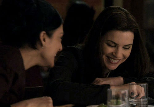 The Good Wife's Archie Panjabi and Julianna Margulies